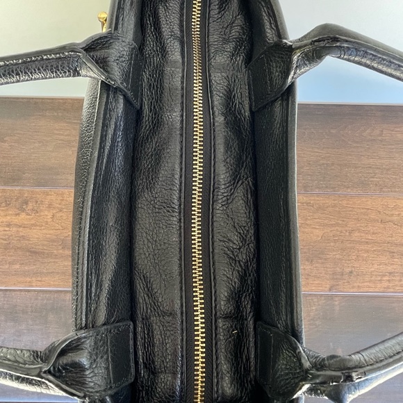 Tory Burch Pebble Leather Jayden Tote - Black - Picture 11 of 15